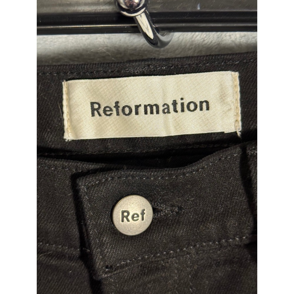Reformation Black High Rise ankle flare jeans‎ Womens Size 28 Classic look - Picture 2 of 11